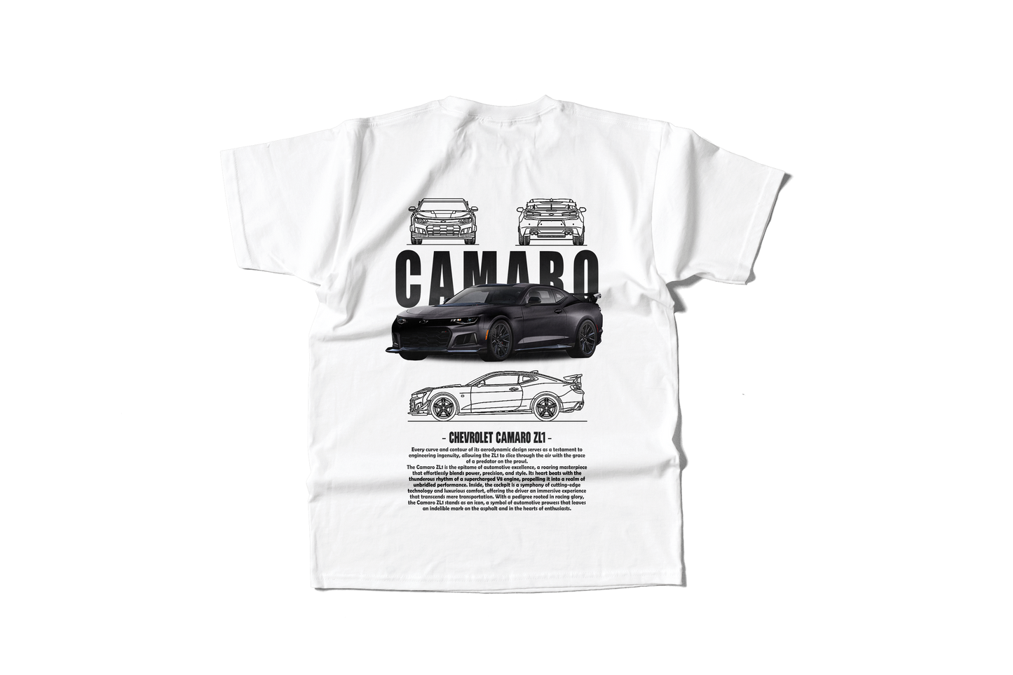 Camiseta Camaro ZL1 negro