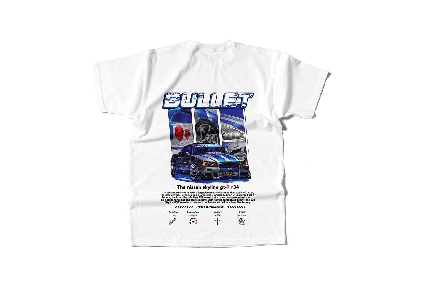 Camiseta Nissan Skyline Bullet