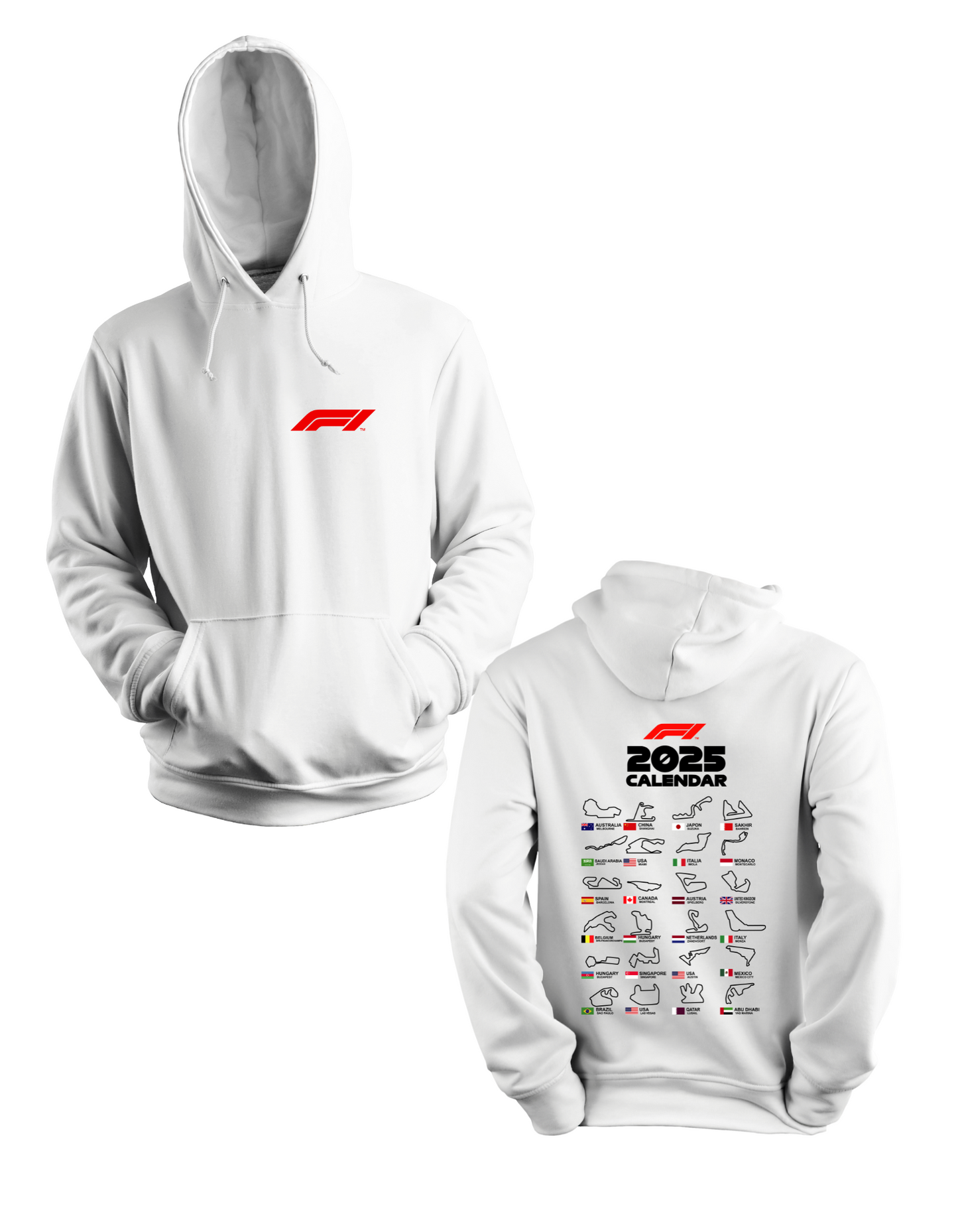 Sudadera Calendario F1 2025