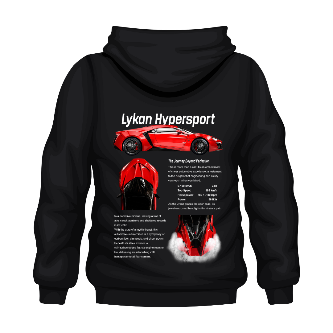 Sudadera Lykan Hypersport Rojo (FAST & FURIOUS)