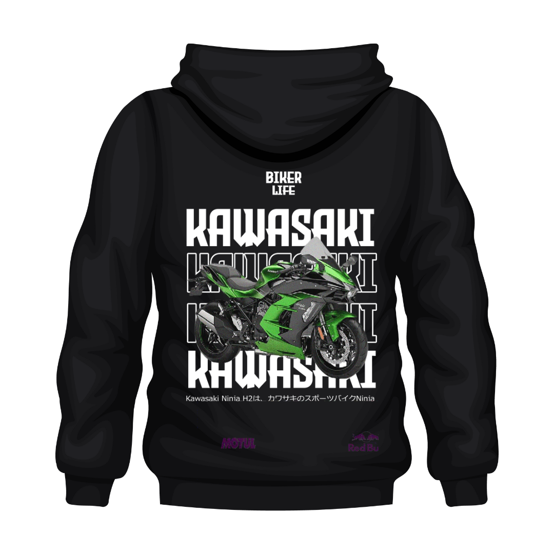Sudadera Kawasaki Ninja Verde 1