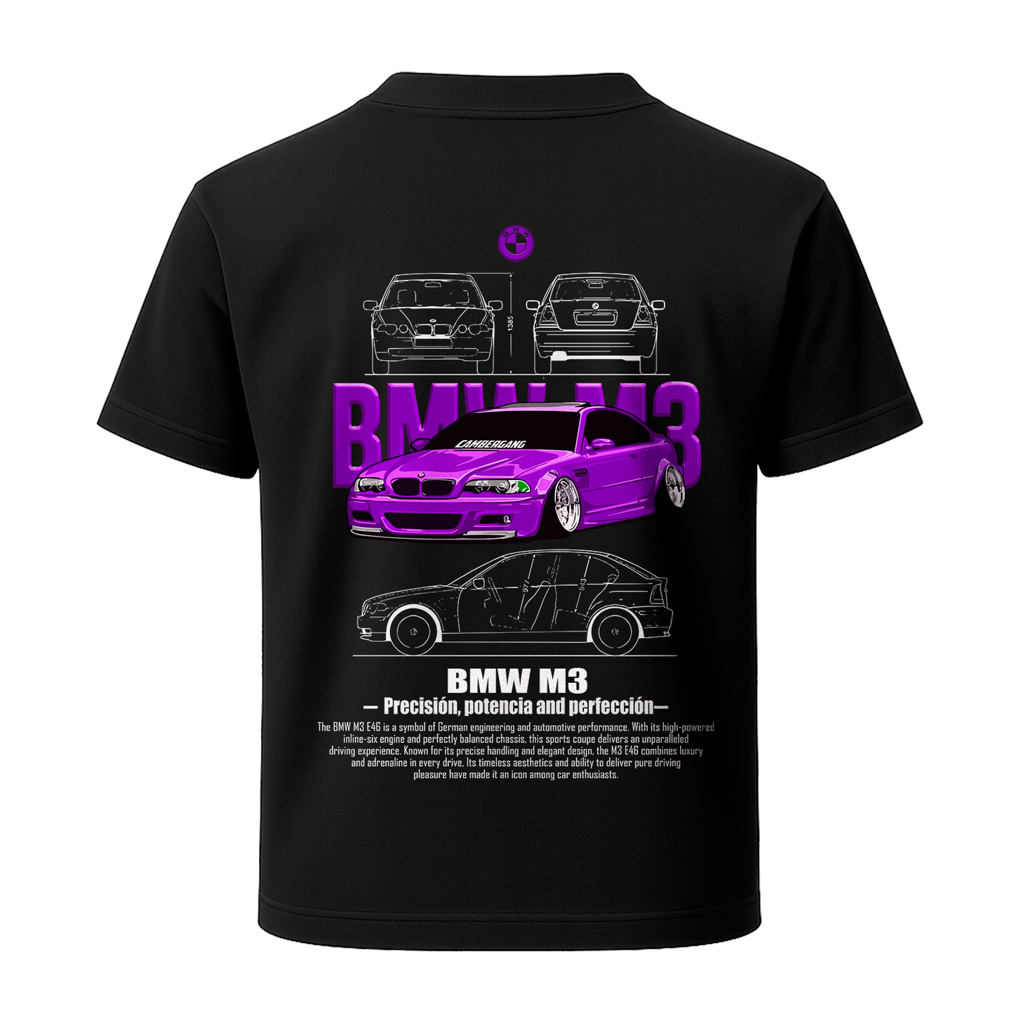 Camiseta BMW M3 Morado