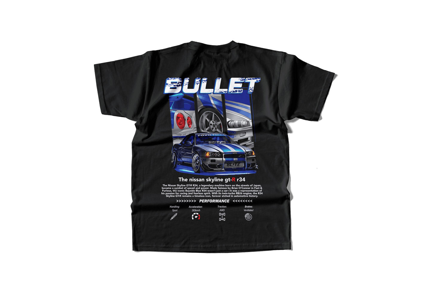 Camiseta Nissan Skyline Bullet