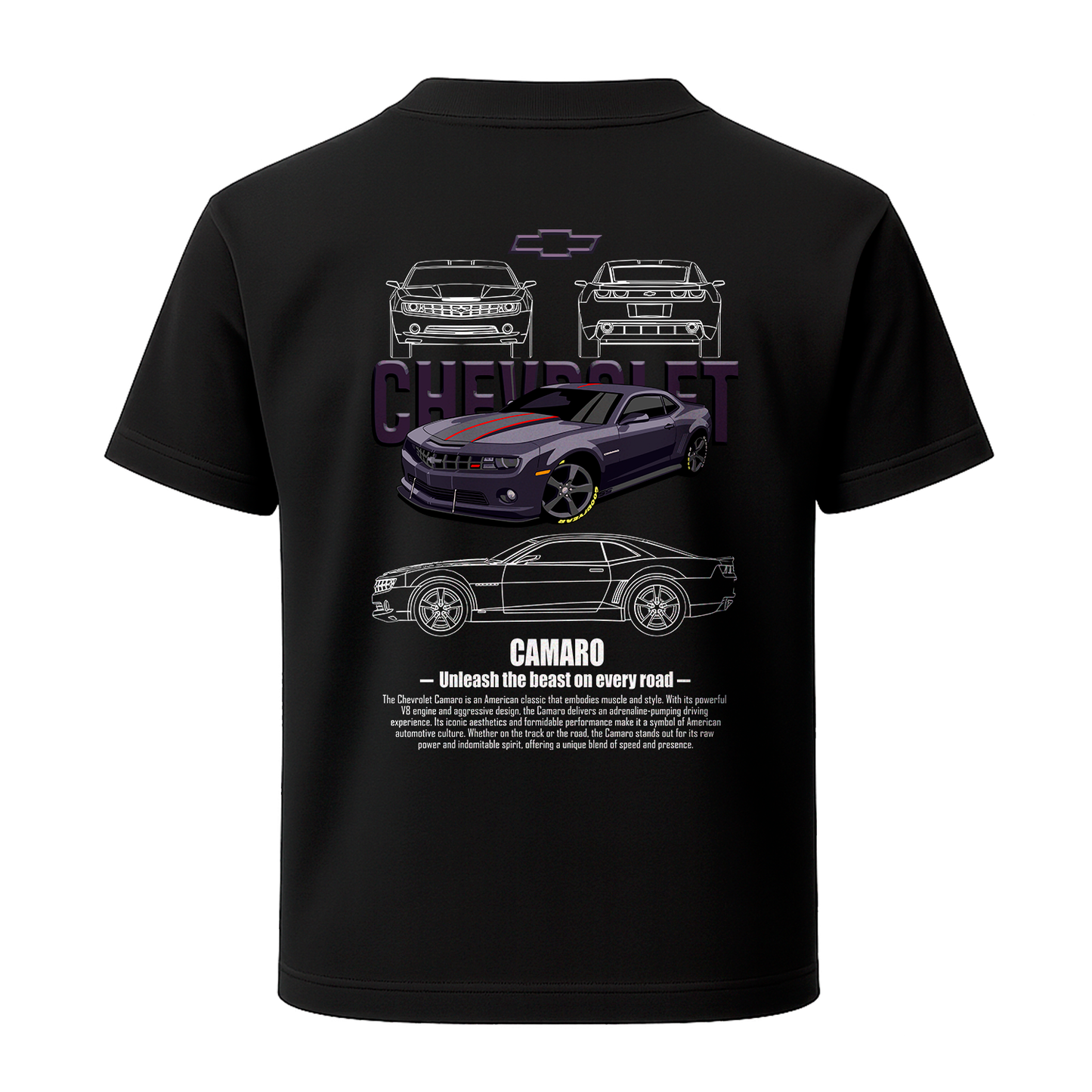 Camiseta Camaro Morado