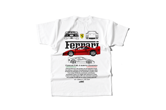 Camiseta Ferrari F40 Rojo