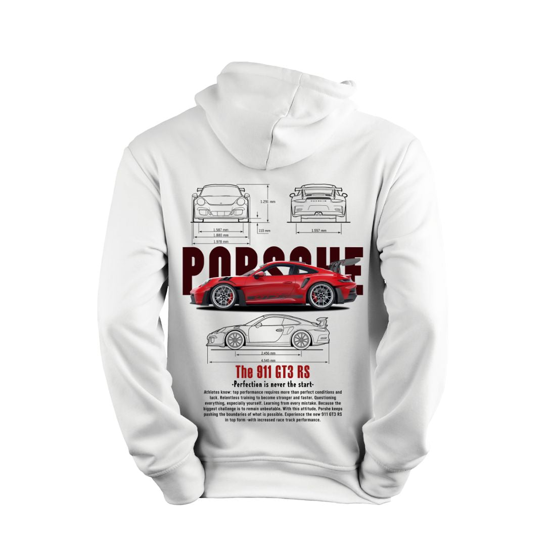Sudadera Porsche 911 Rojo Cotas