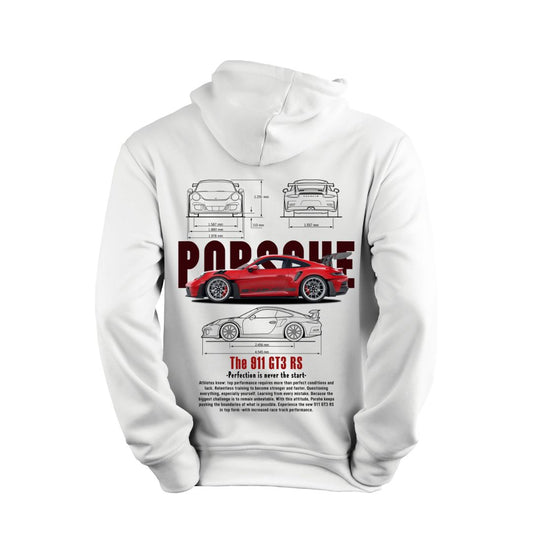 Sudadera Porsche 911 Rojo Cotas