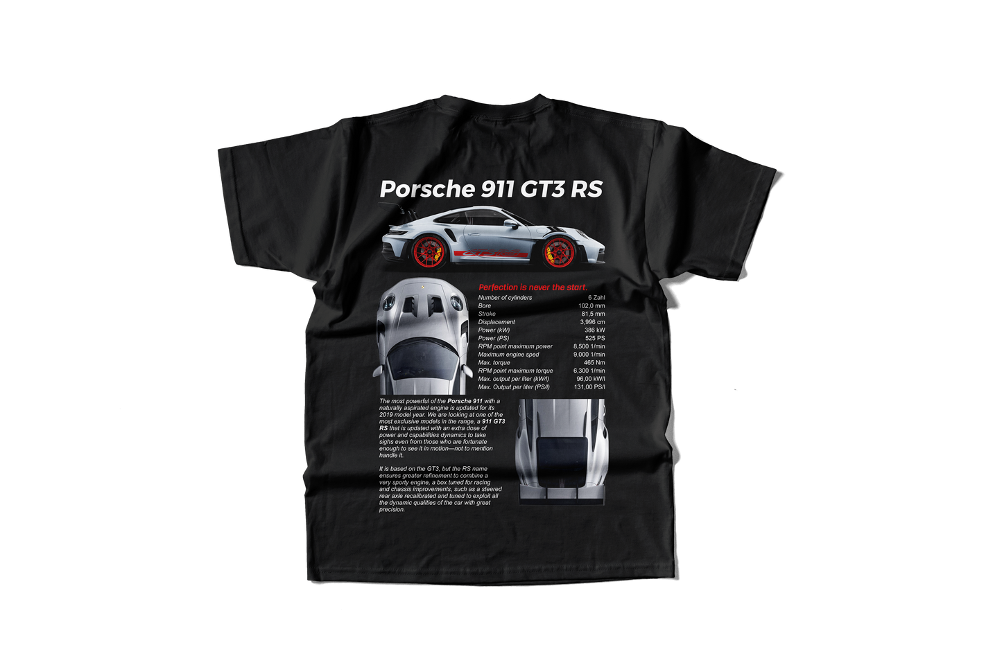 Camiseta GT3 RS History