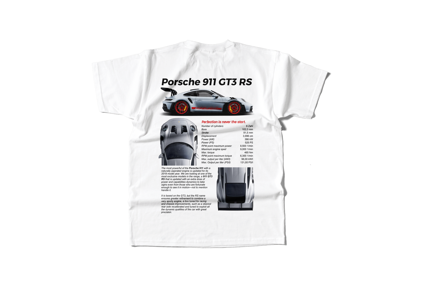 Camiseta GT3 RS History