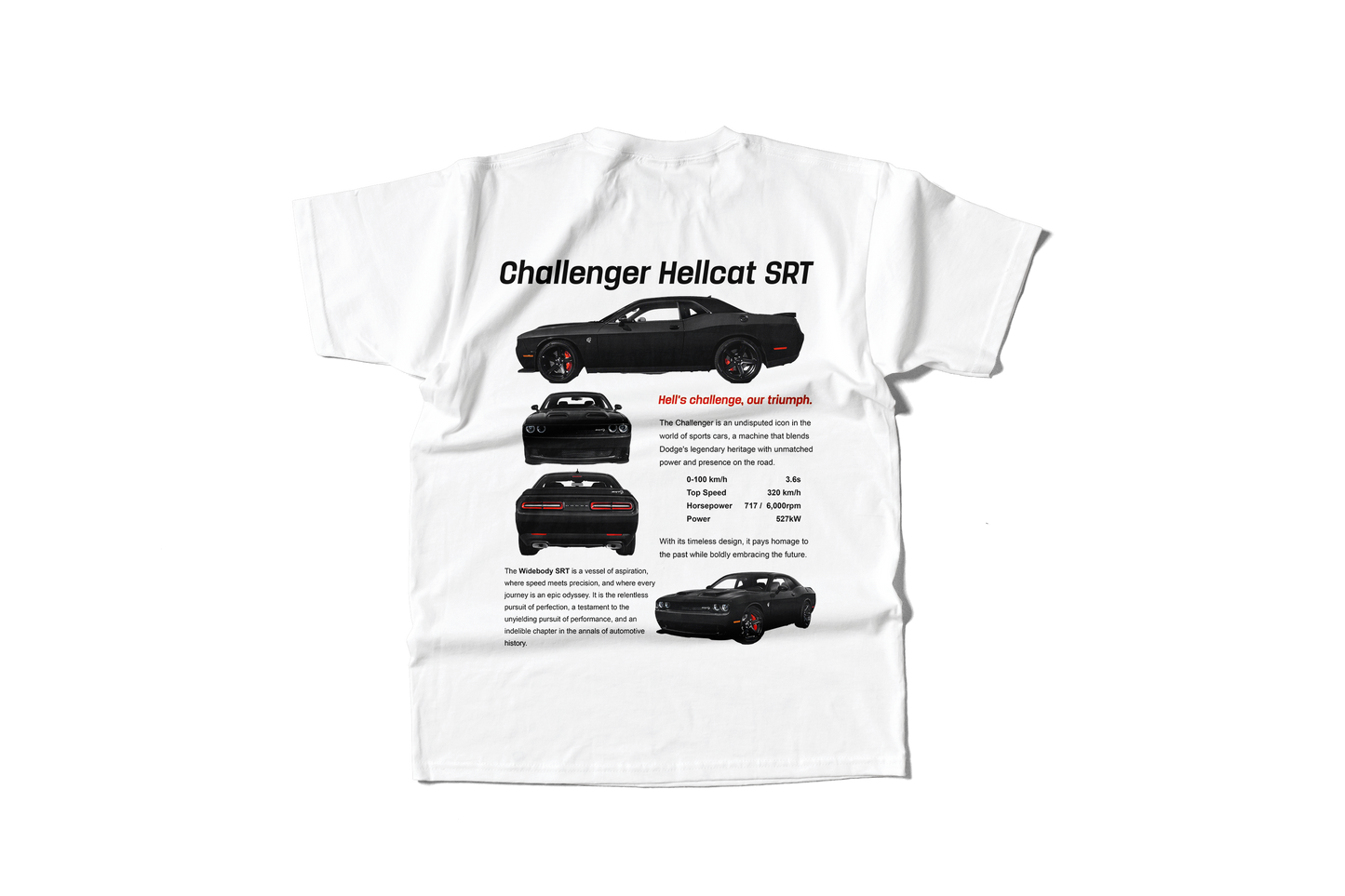 Camiseta Challenger Hellcat STR negro