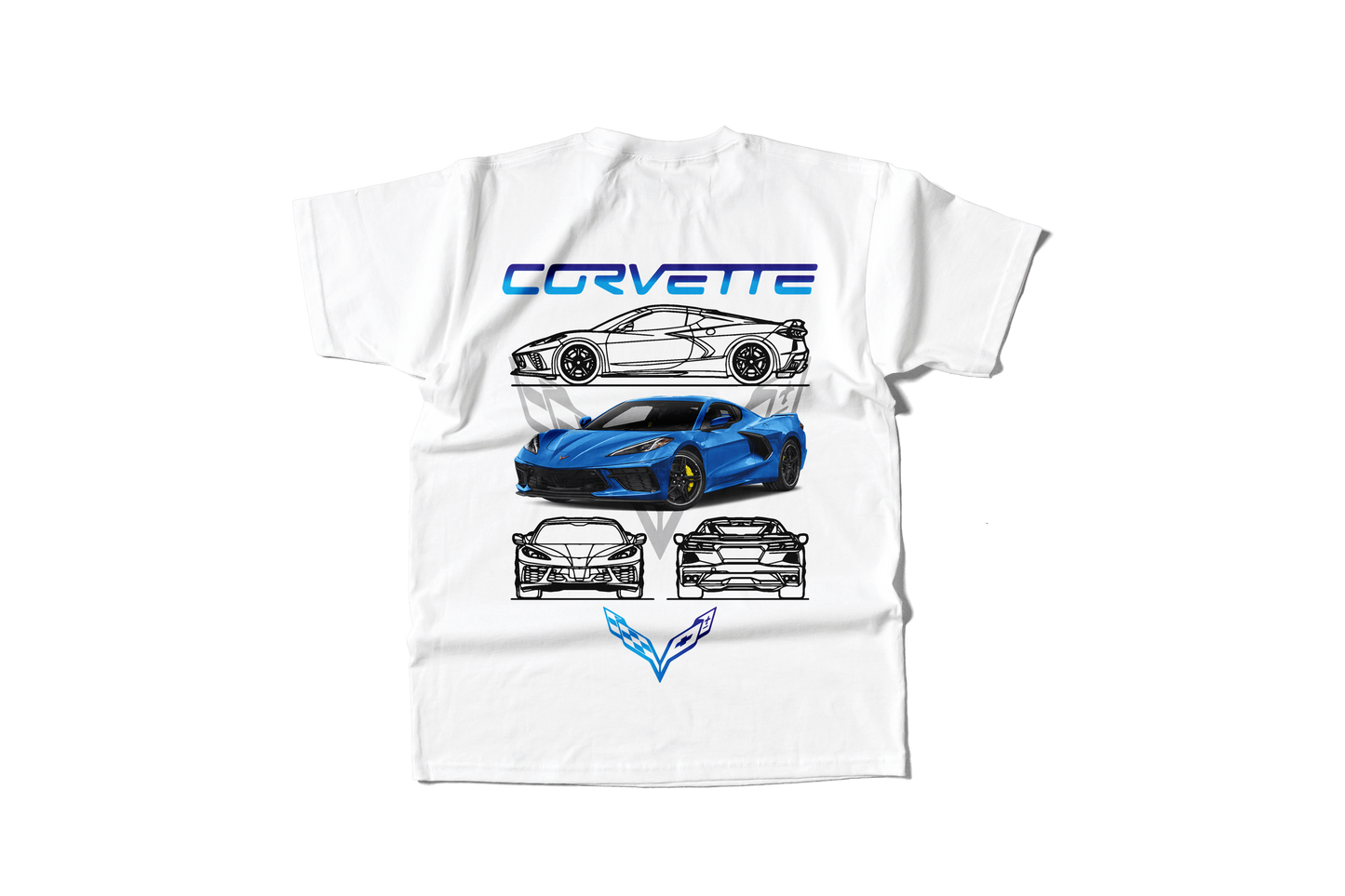 Camiseta Corvette Azul