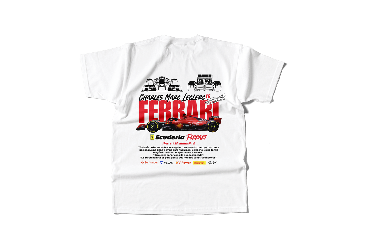 Camiseta Ferrari Charles Lecrerc