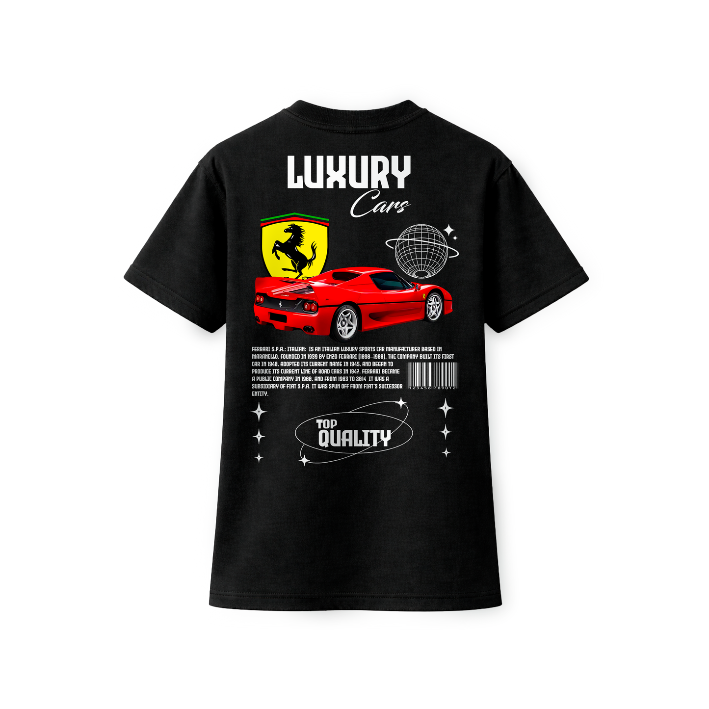 Camiseta Luxury cars Ferrari rojo