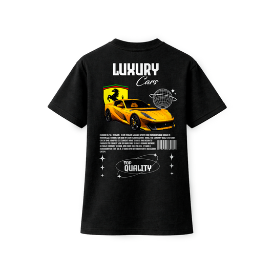 Camiseta Luxury cars Ferrari amarillo