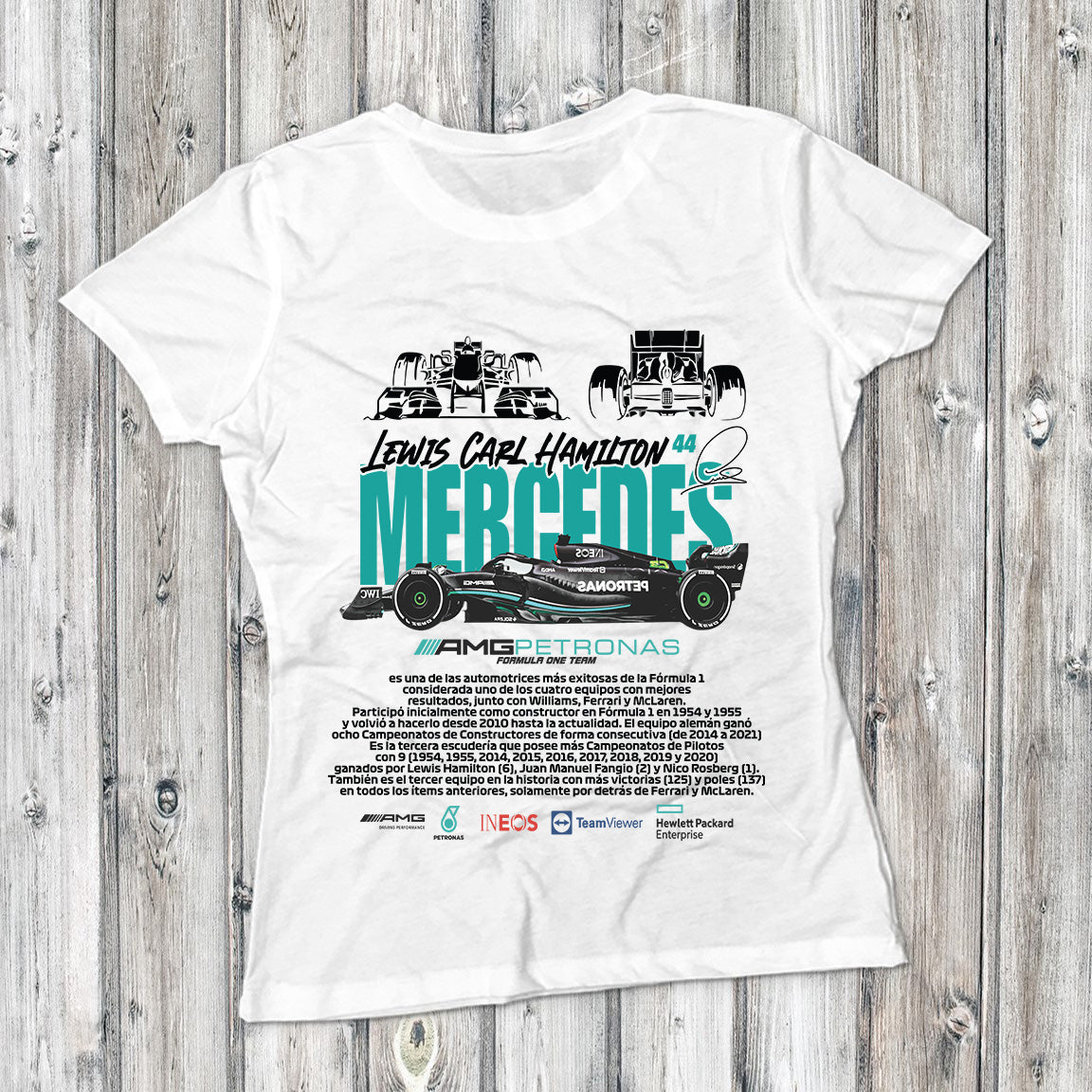 Camiseta  Hamilton Mercedes